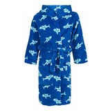 badjas kind Haai fleece met capuchon