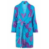 badjas kind Mega Stippen fleece met sjaalkraag