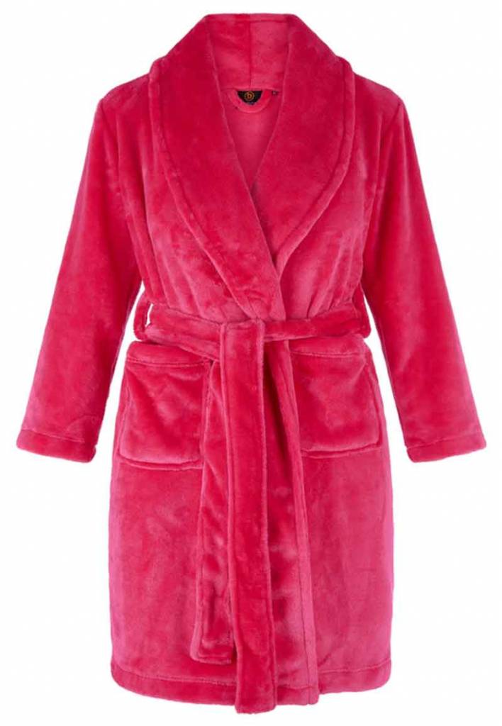 badjas kind Hardroze met sjaalkraag afbeelding