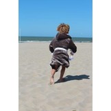 badjas kind Grijs met capuchon