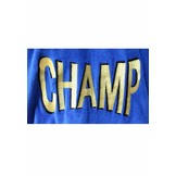 herenbadjas Champ blauw katoen met capuchon