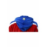 herenbadjas Champ rood katoen met capuchon