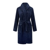 Marineblauwe fleece badjas kopen – warm, stijlvol & unisex comfort