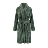 Olijfgroene fleece badjas – warm, stijlvol & unisex comfor