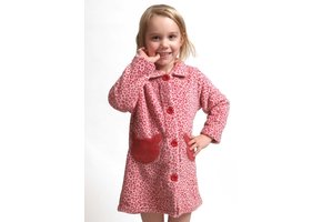 Knopen badjas kind - panter