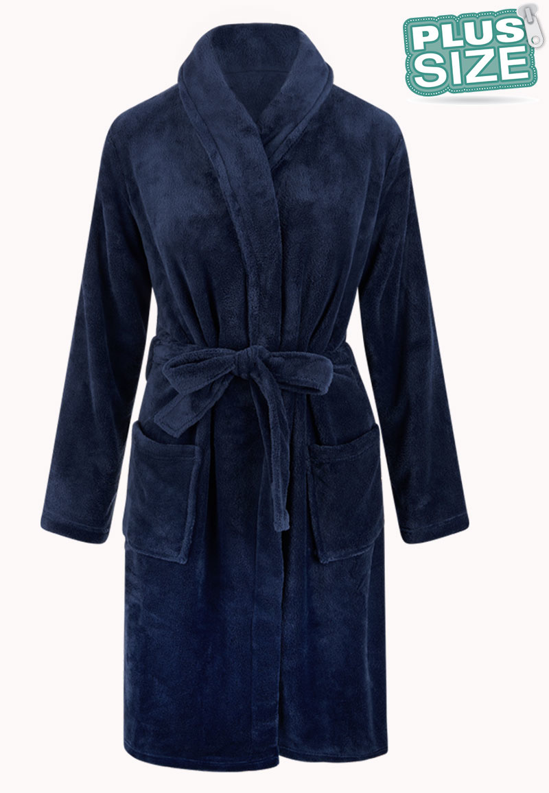 Relax Company Badjas extra groot - donkerblauw afbeelding