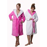 Capcuhon badjas sherpa - roze