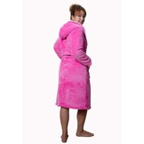 Capcuhon badjas sherpa - roze