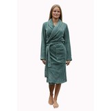 fleece badjas olijfgroen