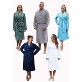 Relax Company fleece badjas taupe/grijs