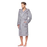 badjas heren #Best lichtgrijs met capuchon