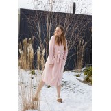 Oudroze fleece badjas kopen – zacht, elegant & comfortabel voor dames
