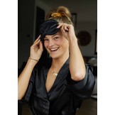 Oogmasker zwart satijn