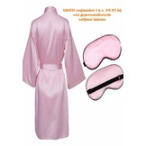 Oogmasker licht roze satijn