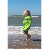Kinderbadjas lime groen met naam borduren