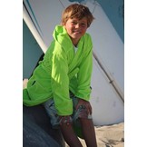 Kinderbadjas lime groen met naam borduren