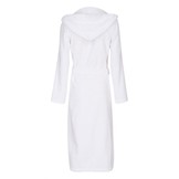 Witte capuchon badjas met naam borduren - badstof katoen