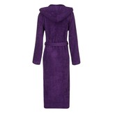 Paarse capuchon badjas met naam borduren - badstof katoen