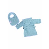 groene babybadjas met naam borduren