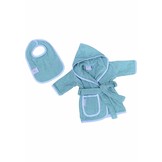 groene babybadjas met naam borduren