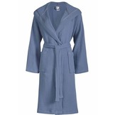 unisex badjas biologisch katoen - denimblauw