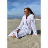 kinderbadjas fleece wit