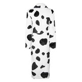 Badjas dames koeienprint - zacht fleece