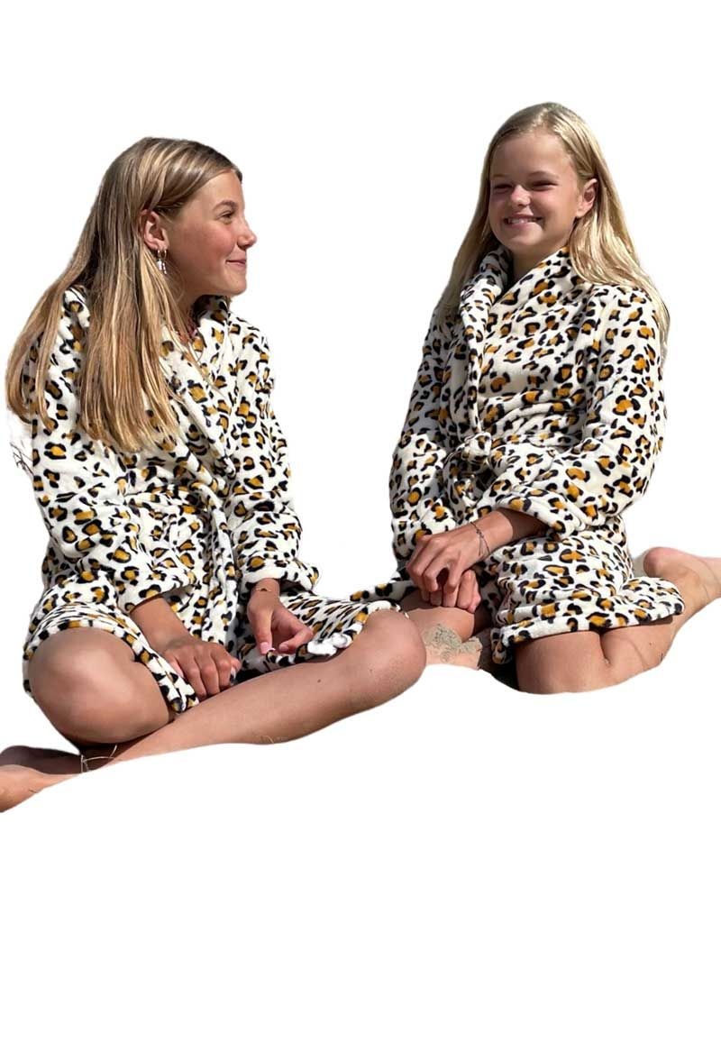 badjas kind Little Wild Thing met sjaalkraag afbeelding