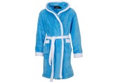 badjas kind Aqua met capuchon