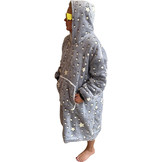 Fleece deken met hoodie - Glow in the dark