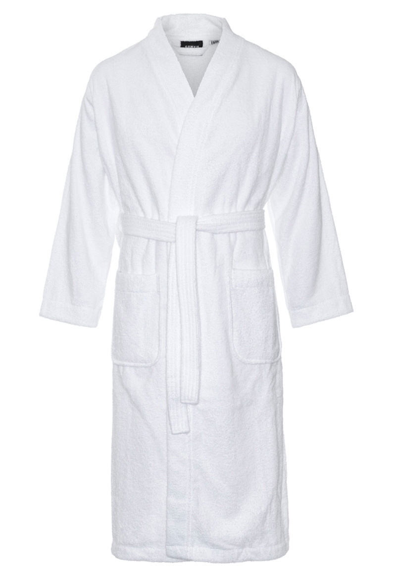 Kimono wit unisex - badstof katoen afbeelding
