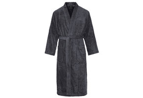 Kimono donkergrijs unisex – badstof katoen