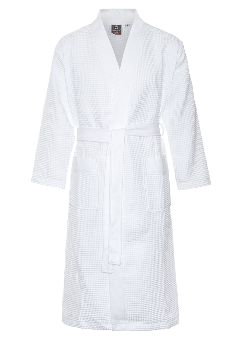 badjas unisex wit katoen kimono