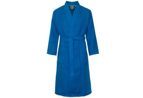 Unisex katoenen badjas kobalt – kimono model
