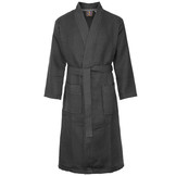 Antraciet katoenen kimono badjas van Badrock – unisex model