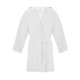 Mousseline badjas kind met capuchon - katoen - wit