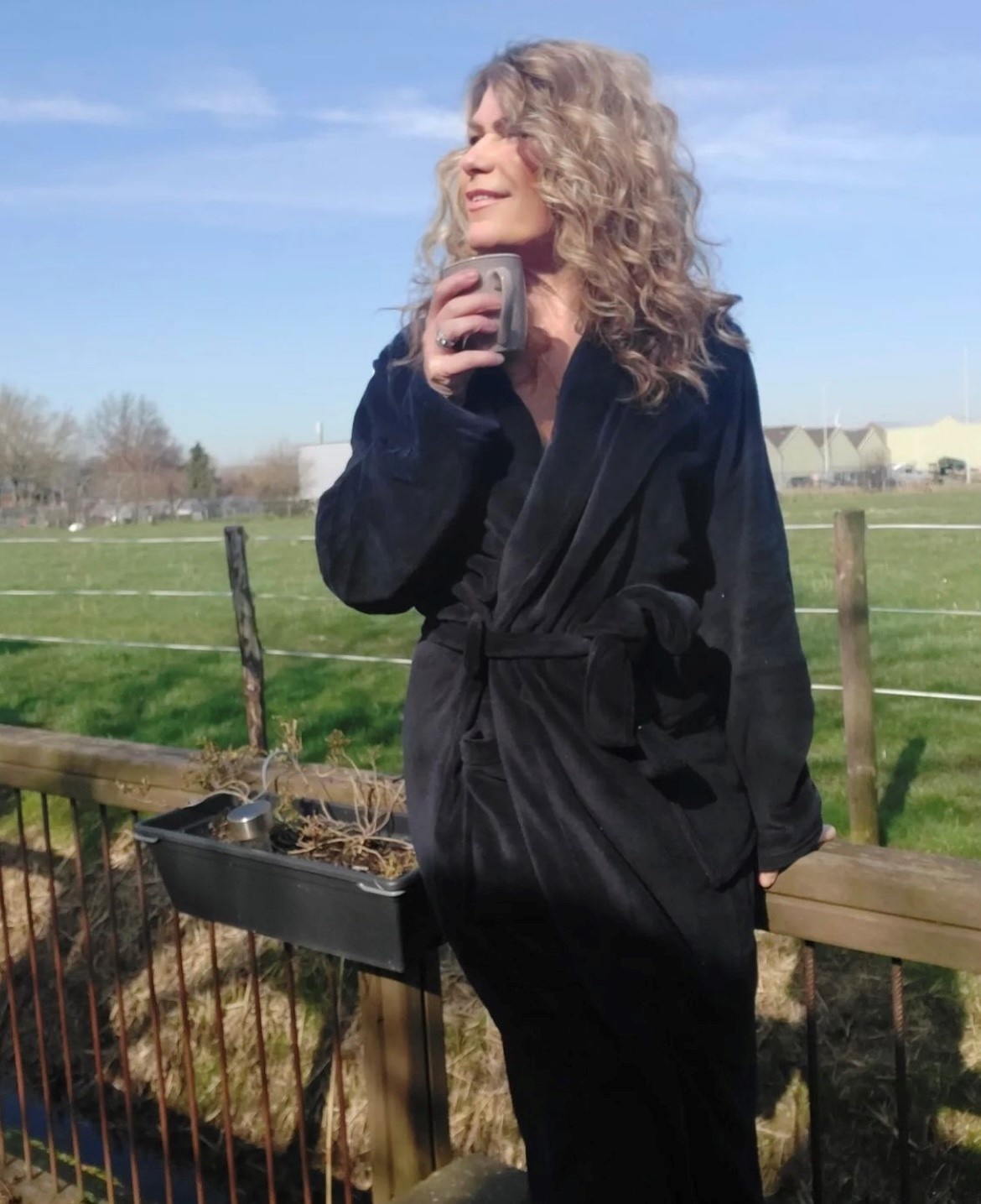 Zwarte fleece badjas – luxe & warme unisex badjas