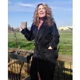 Zwarte fleece badjas – luxe & warme unisex badjas