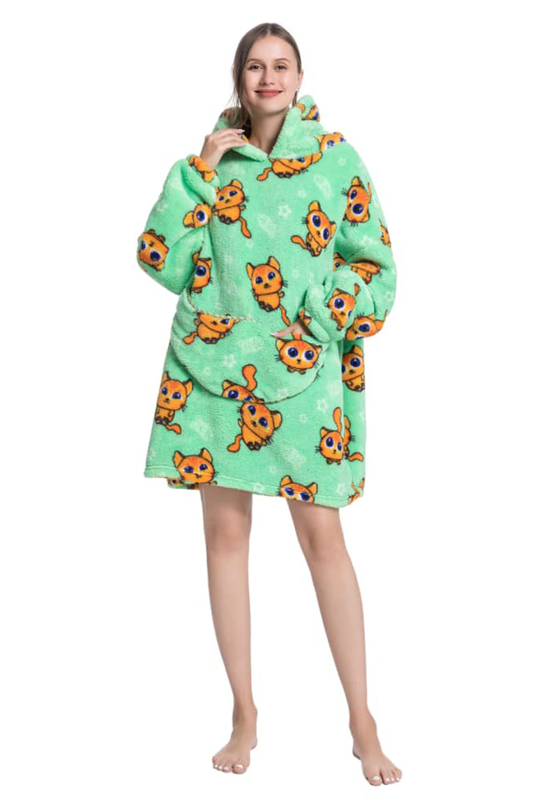 Snuggie deken met capuchon - katten