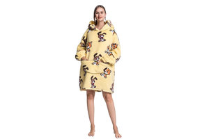 Fleece deken met capuchon - dieren