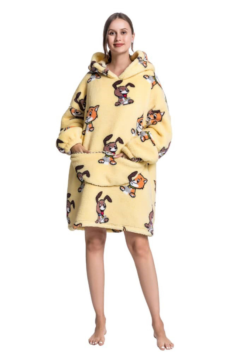 Snuggie deken met capuchon - dieren