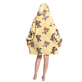 Fleece deken met capuchon - dieren