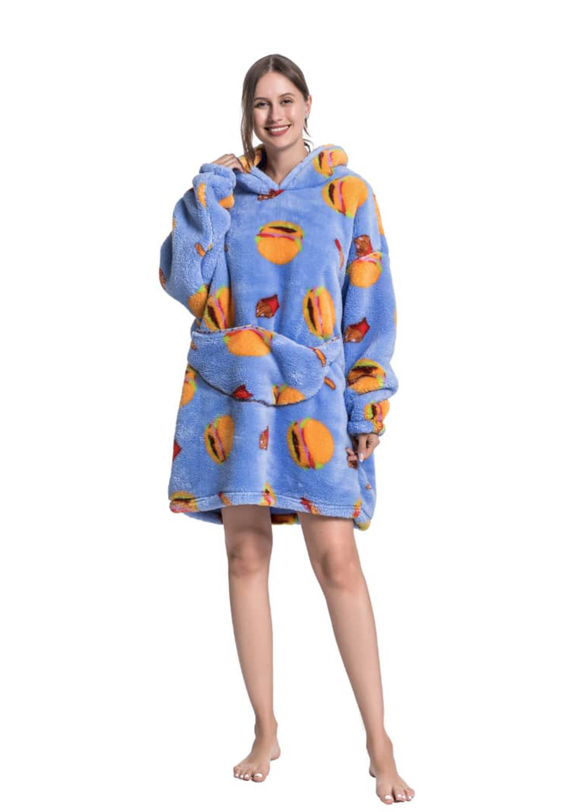 Snuggie deken met capuchon - fastfood
