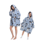 Fleece deken met capuchon  - hond