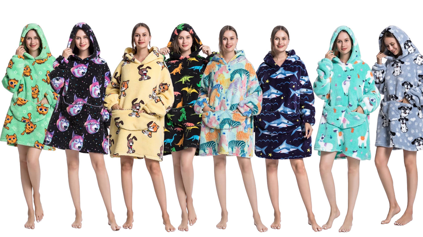 Snuggie deken met capuchon - hond