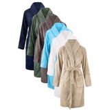 Beige fleece badjas – comfortabel & warm unisex model