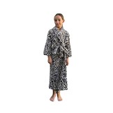 Kinderbadjas panter zacht fleece