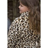 Kinderbadjas panter zacht fleece