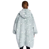 Fleece deken met mouwen & capuchon - kind - Glow in the Dark