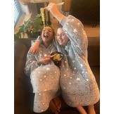 Fleece deken met mouwen & capuchon - kind - Glow in the Dark